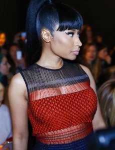 Nicki Minaj in Transparent Dress 02.jpg