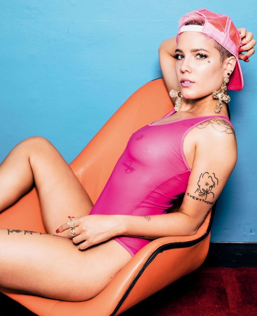Halsey See Through And Sexy 6 Photos Thefappening