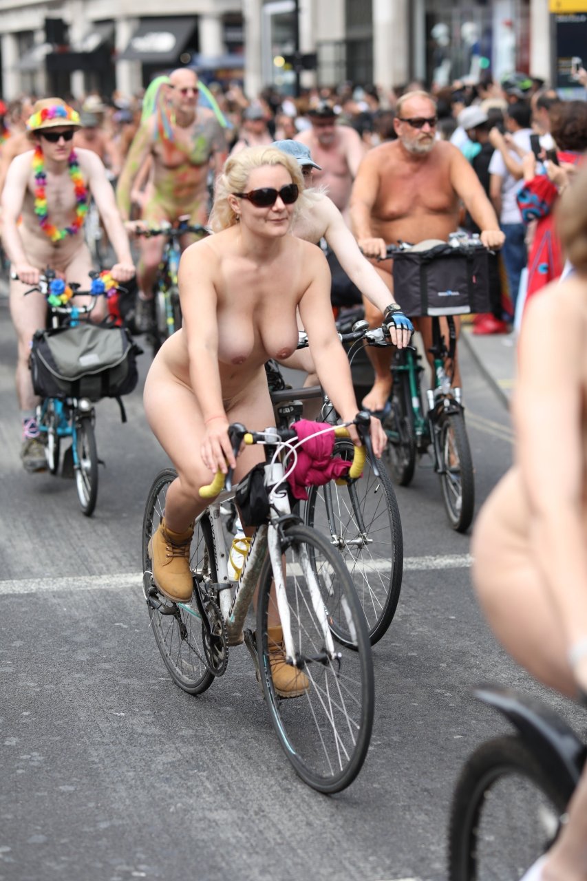 Girl nude on bike
