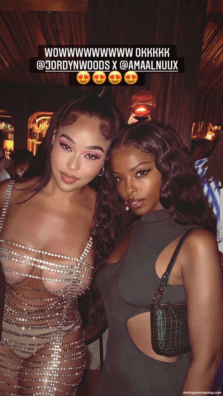 Jordyn Woods Shows Off Her Tits At The Birthday Party 12 Photos