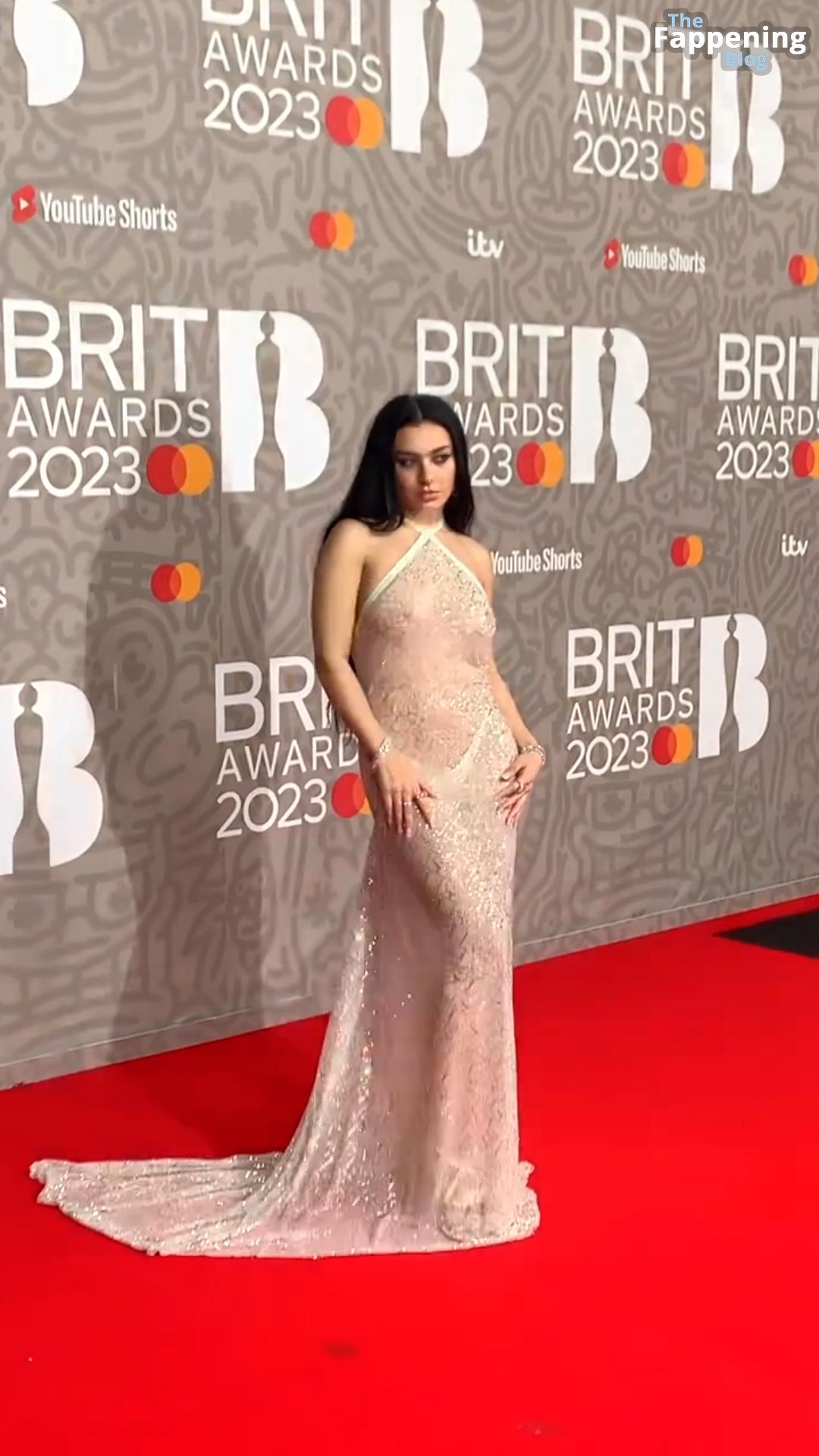 Free Charli XCX Flashes Her Nude Tits At The 2023 BRIT Awards In London