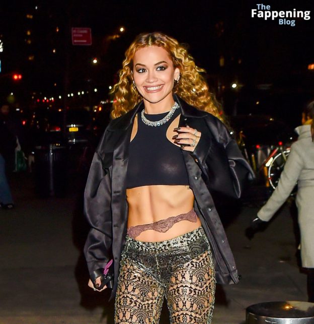 Rita Ora Flashes Her Nude Tits Arriving At The Jazz Lincoln Center In