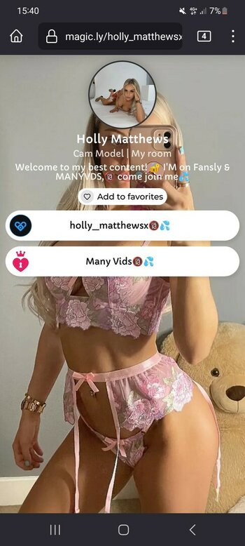 Holly Matthews / HollyMatthewsx / holly_matthewsx / hollymatthews Nude Leaks OnlyFans Photo 4