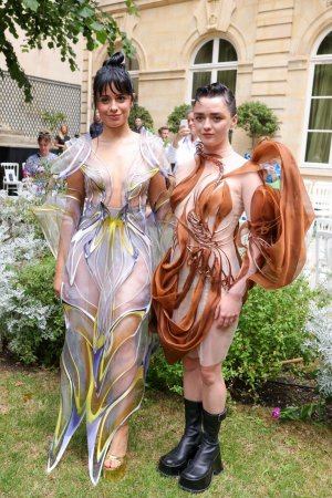 Camila Cabello and Maisie Williams at the Iris Van Herpen show today at Paris Fashion Week. (3).jpg