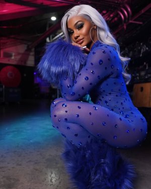 Jade Cargill (WWE wrestler - Blue Sheer outfit) 03.jpg