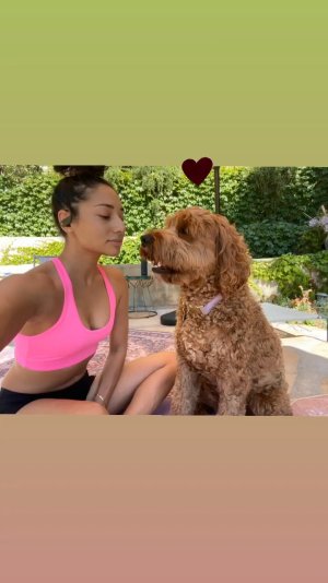 Meaghan Rath - chillin with her dog 153449409_mr.jpg