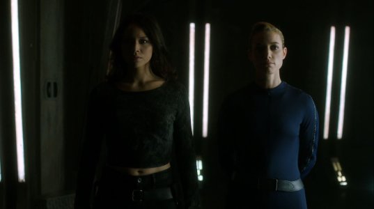 Dark-Matter-Episode-Two-Review-Melissa-ONeil-as-Two-and-Zoie-Palmer-as-The-Android.jpg