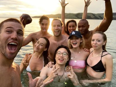 Lucy Hale, Maggie Q - on the set of Fantasy Island 94627534_lucy-3.jpg