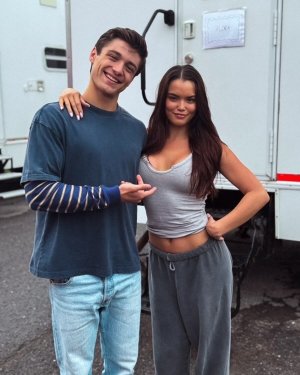 Paris Berelc - on the set of Kissing Is the Easy Part, July 2025.jpg