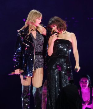 Taylor Swift and Selena Gomez - Reputation Stadium Tour at the Rose Bowl in Pasadena, CA - May...jpg