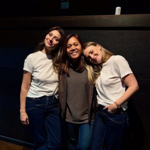 Alyson Aly & Amanda AJ Michalka - posing with a pal.jpg