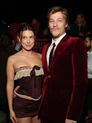 millie bobby brown with jake bongiovi & david harbour at the after party of stranger things 5 pr.jpg