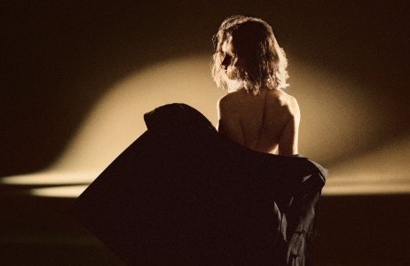 Lily James Topless For My Burberry Black Fragrance.jpg