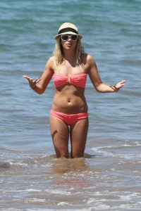 Ashley Tisdale Wearing A Bikini On The Beach In Hawaii-01.jpg
