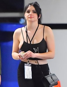 Ariel Winter’s nipple and half of her bulbous breast slip out the side of her Playboy tank top2.jpg