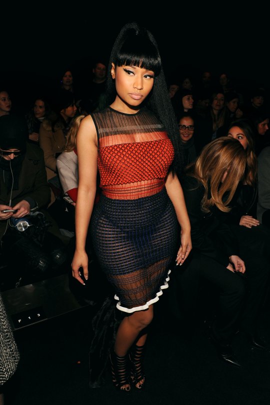 Nicki Minaj In Transparent Dress (7 Photos)