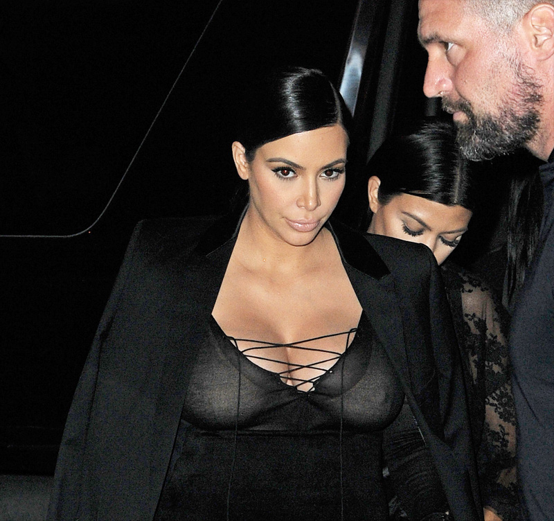 Kim Kardashian See Through (3 Photos)