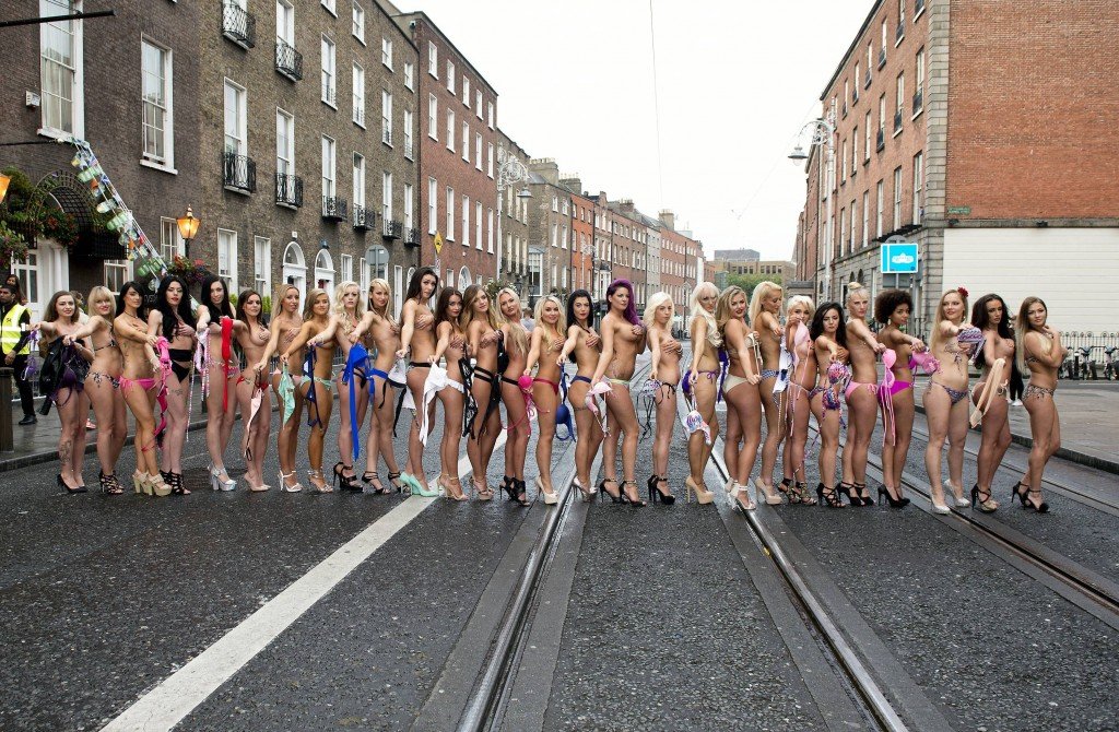 Miss Bikini Ireland Girls Go Topless (12 Photos)