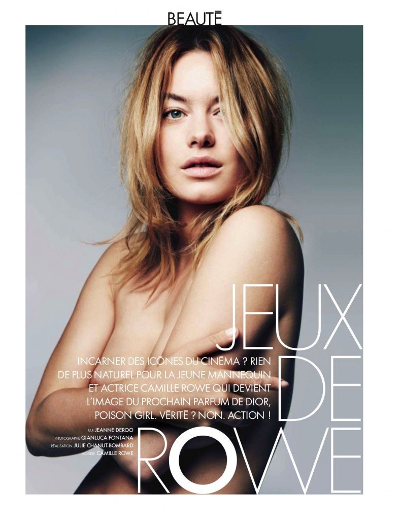 Camille Rowe Topless (1 New Photo)