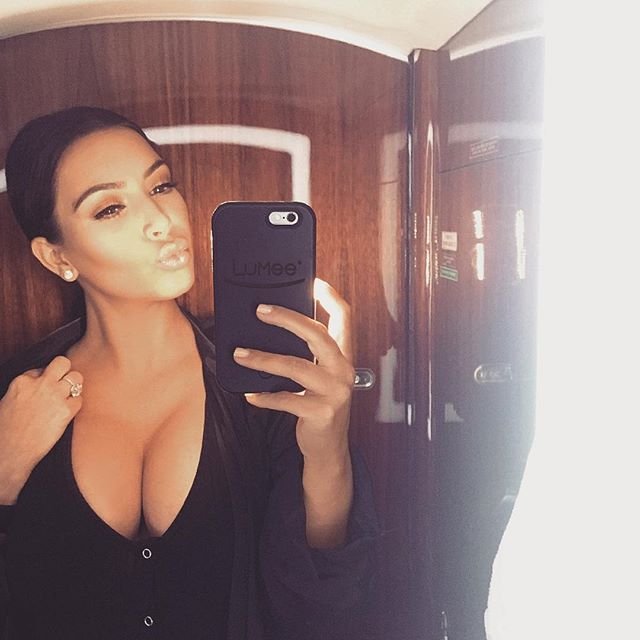 Kim Kardashian Cleavage (2 New Photos)