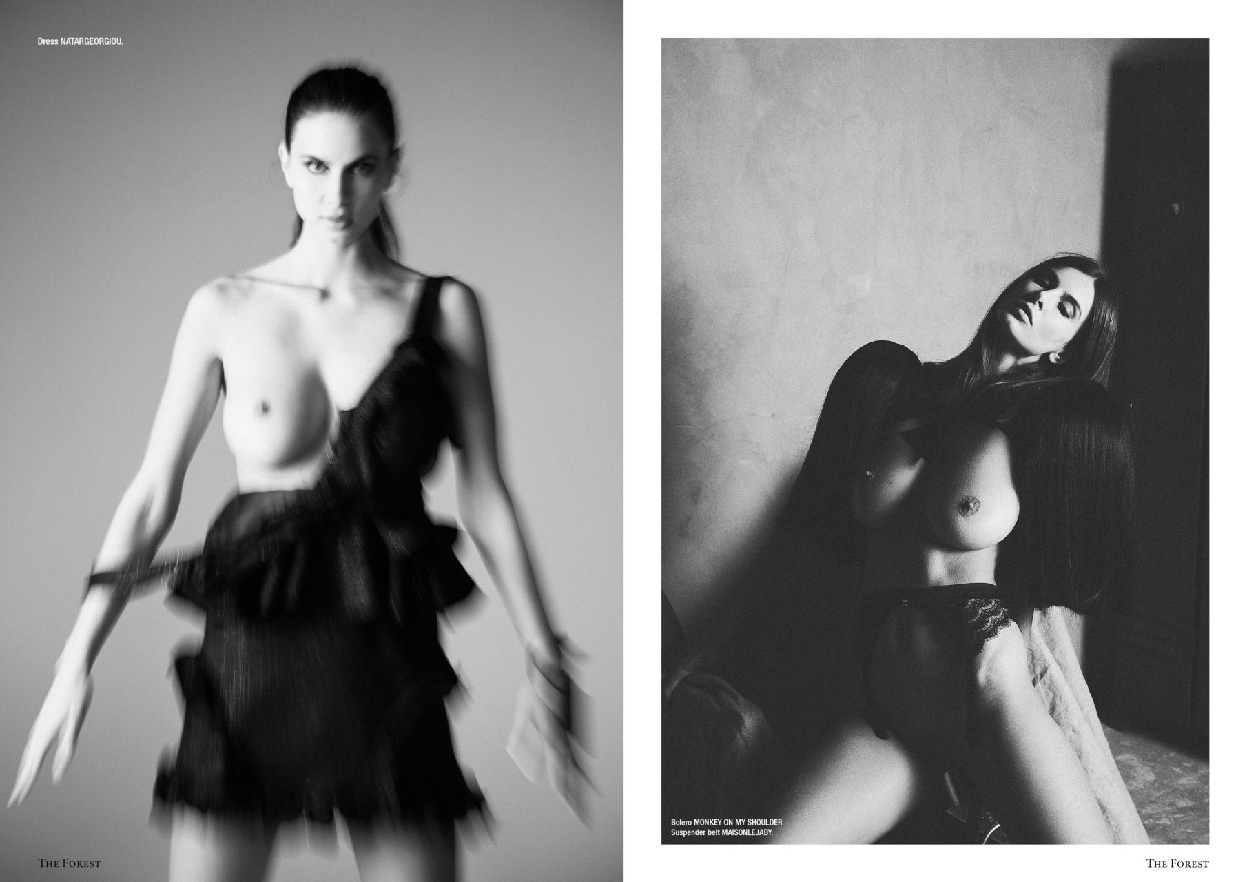 Here’re new nude and sexy B&W photos of Alexandra Zimny by Francois Ber...
