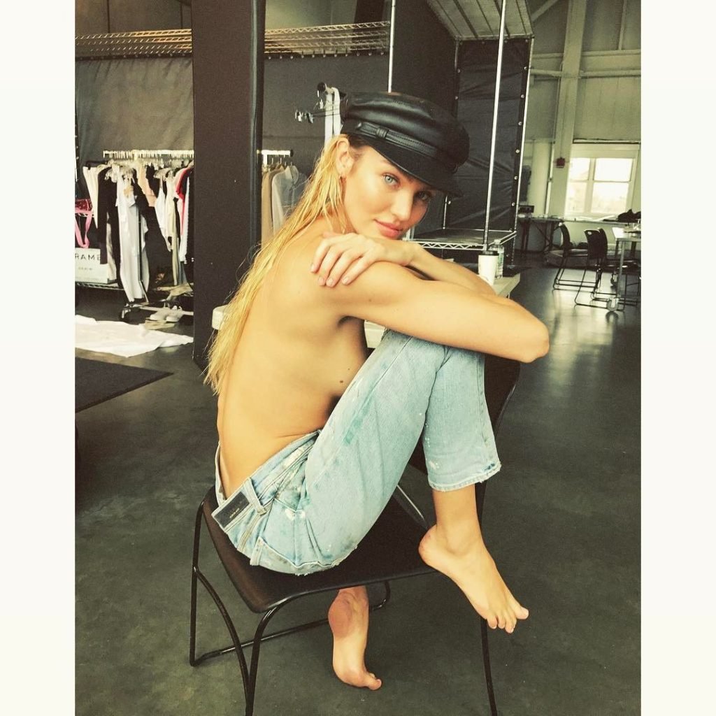 Candice Swanepoel Topless (3 Photos)