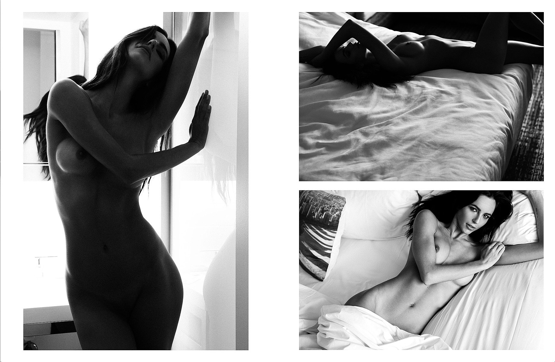 Here are new nude B&W photos of Amanda Pizziconi by Bartlomiej Kurela f...