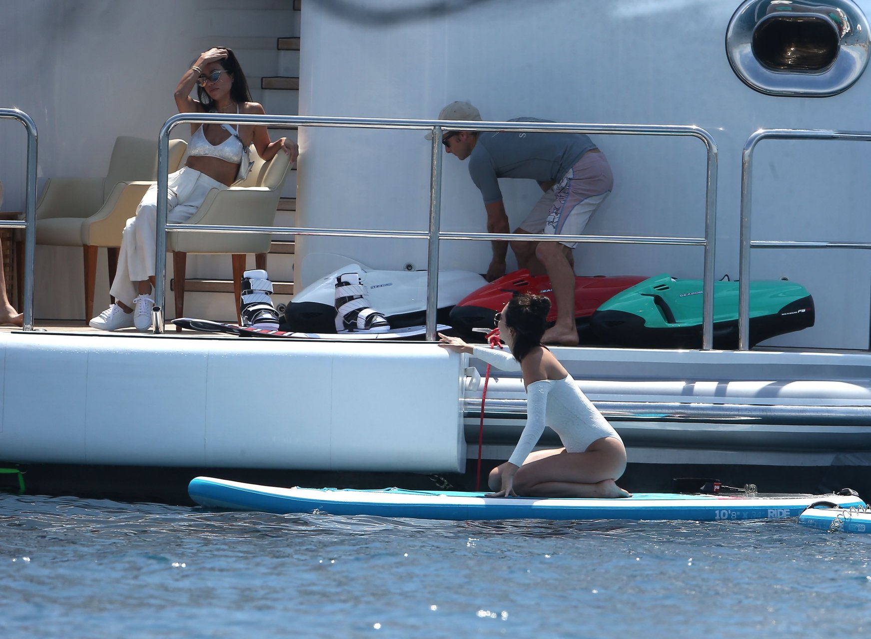 Kendall Jenner In Bikini, Ass Shots On A Yacht In Mykonos, Greece