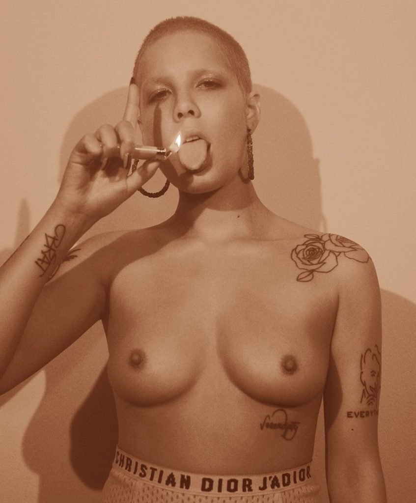 Halsey Sexy &amp; Topless (15 Photos)