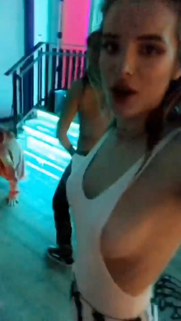 Bella Thorne Sideboob (5 Photos + Video)