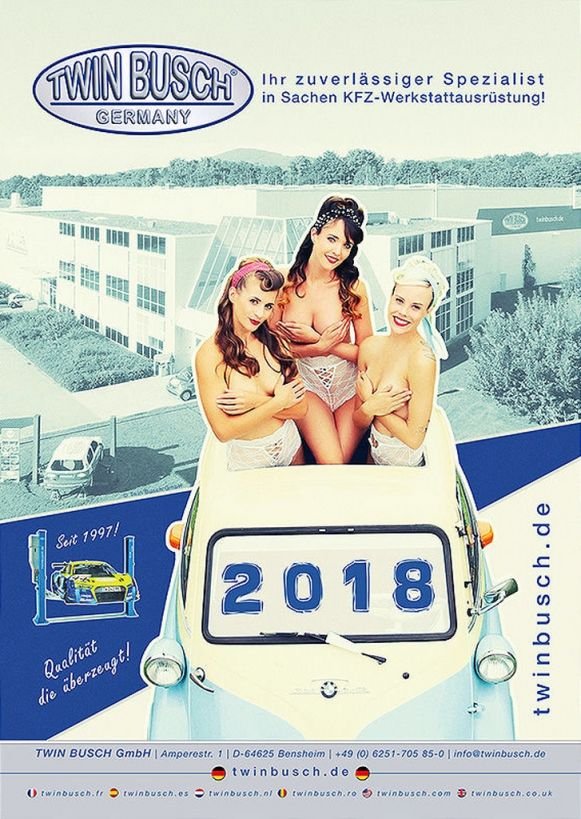 Twin Busch Official Calendar 2018 Germany