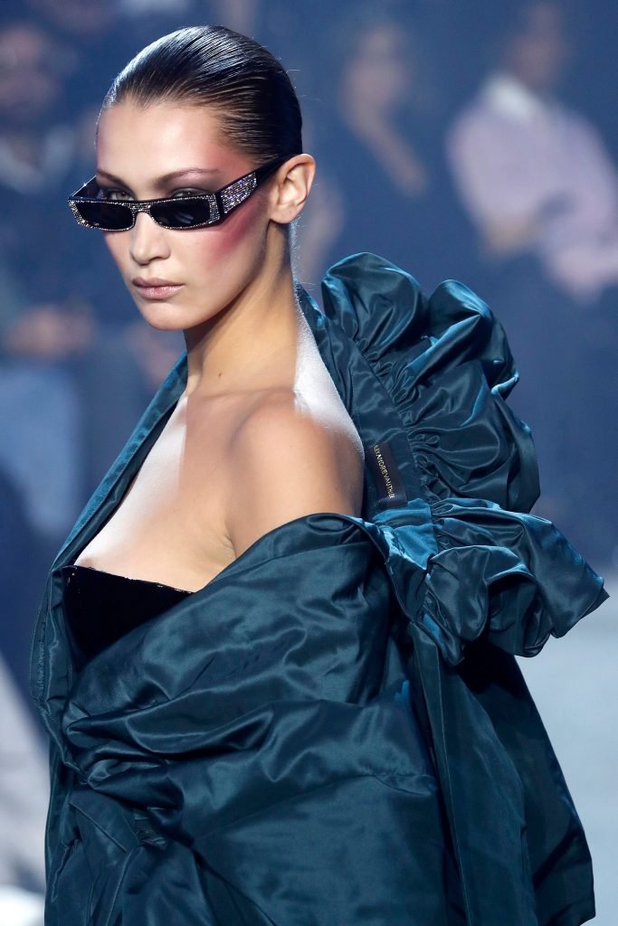 Bella Hadid Areola Peek (6 Photos + Gif)