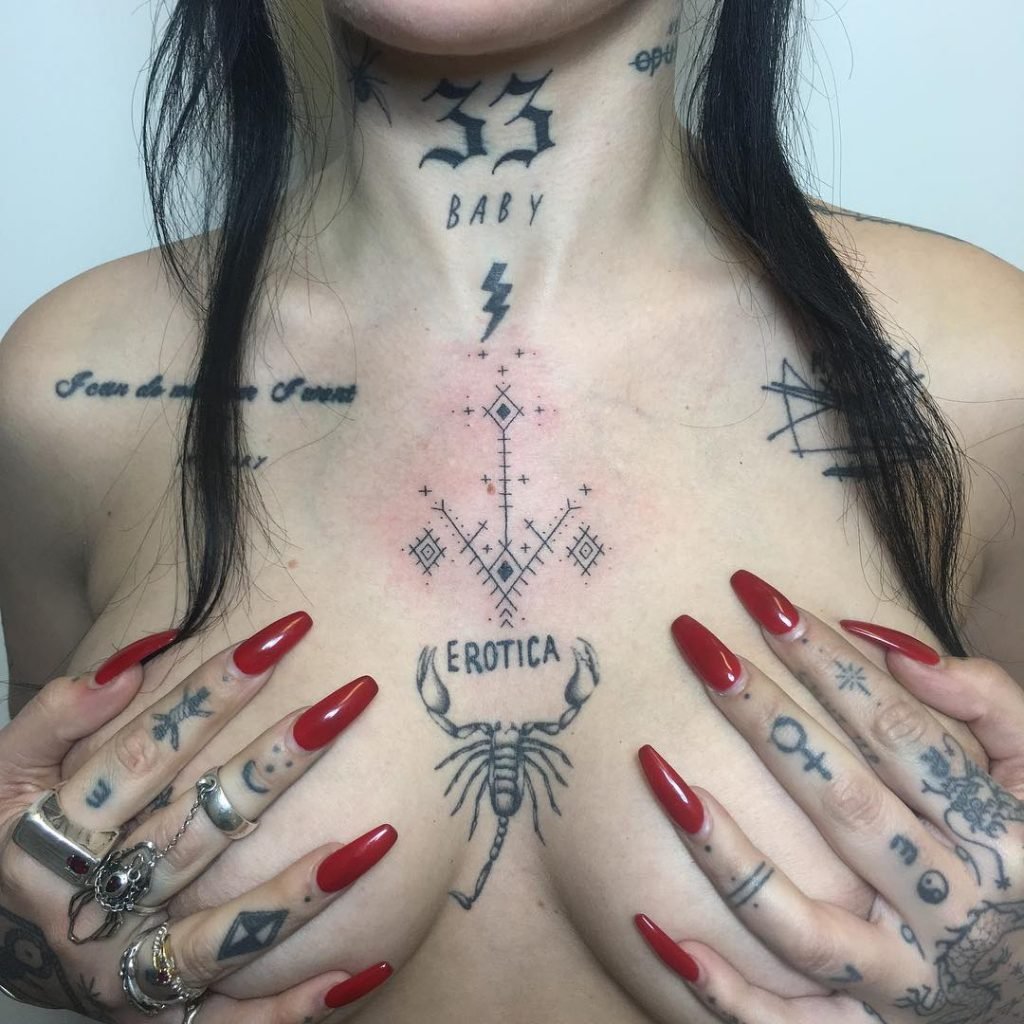 Brooke Candy See Through &amp; Topless (2 Photos)