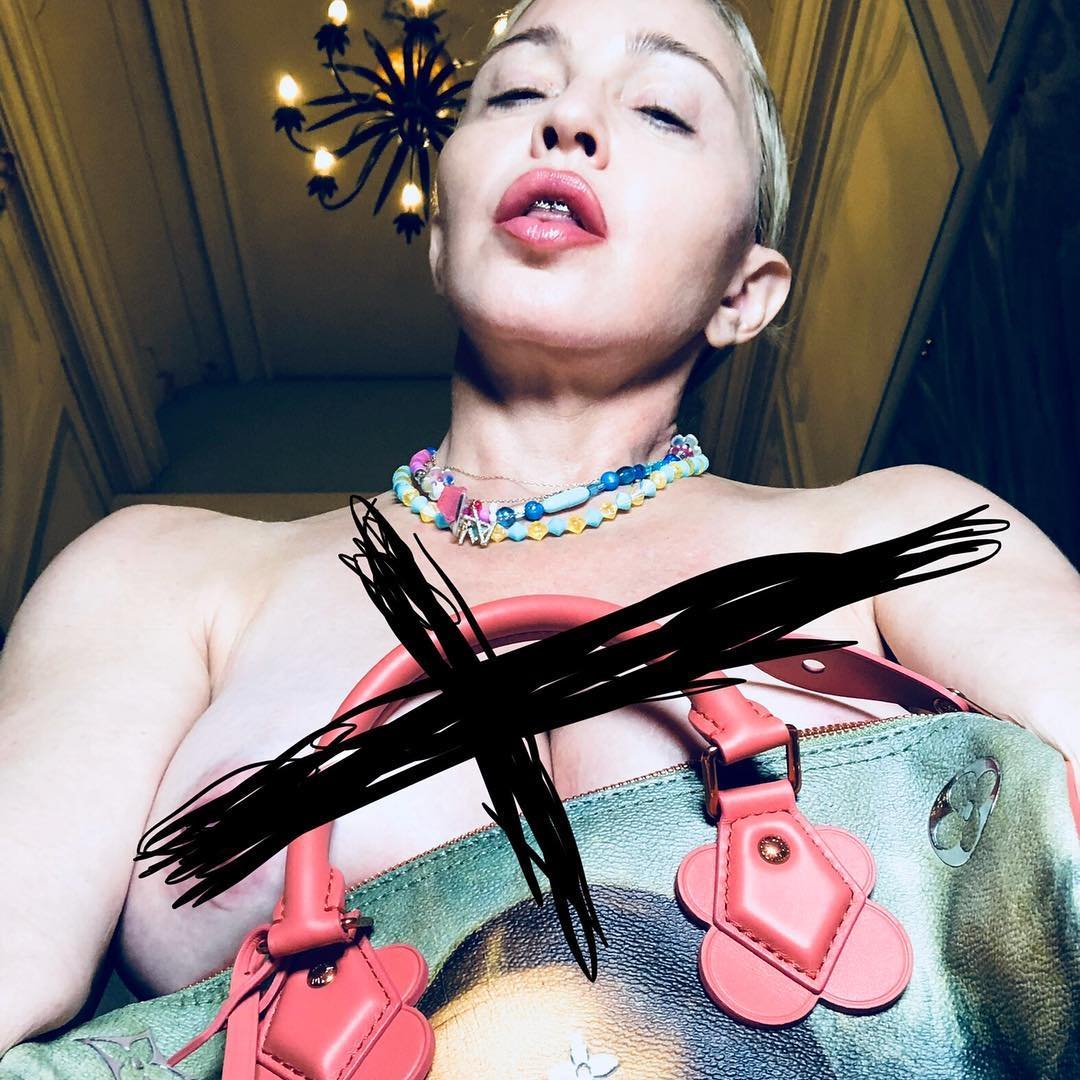 Madonna Topless.