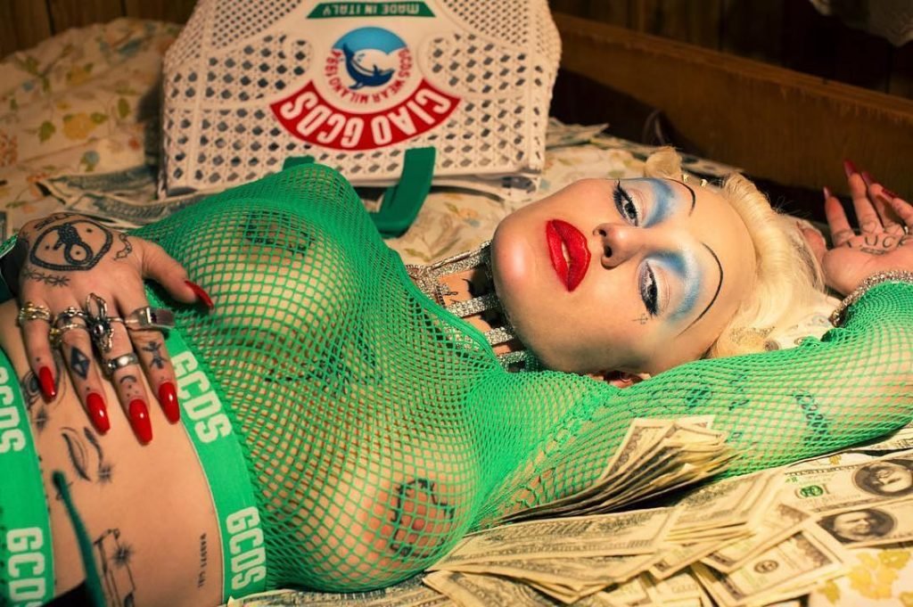 Brooke Candy See Through (4 Pics + Gif)