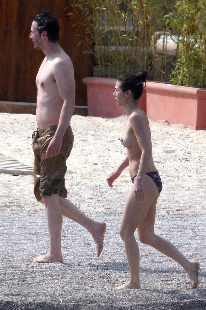 China Chow Goes Topless At The Beach (28 Photos)