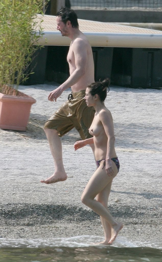 China Chow Goes Topless At The Beach (28 Photos)