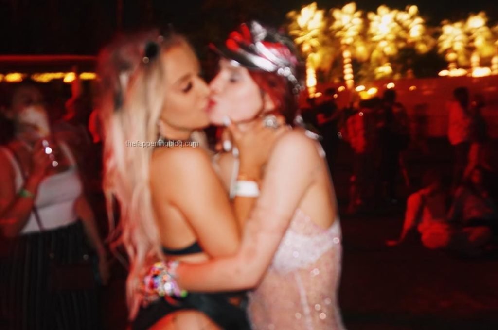 Tana Mongeau &amp; Bella Thorne – Lesbian Kisses (3 Pics)