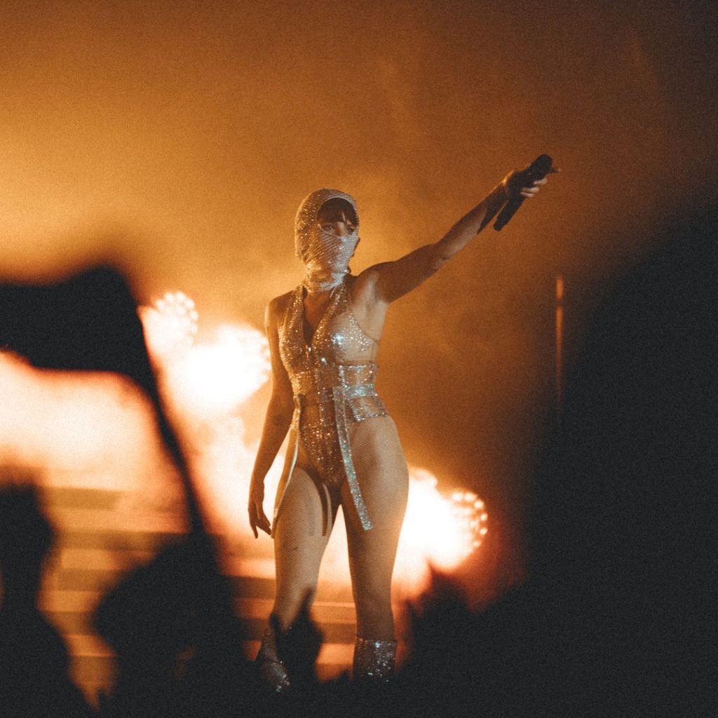 Singer Halsey showed the best parts of her body in a strange outfit for the...