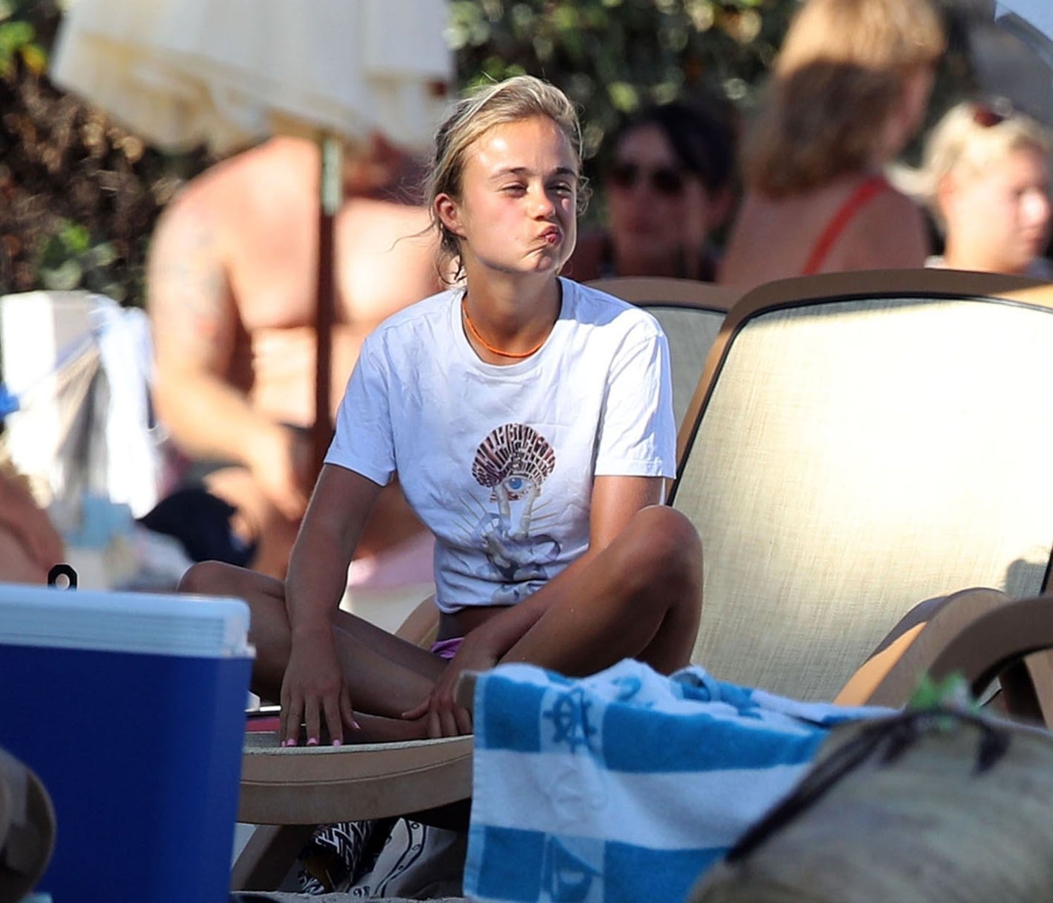 Lady Amelia Windsor pictured taking in the Ibiza sunshine and goes topless ...