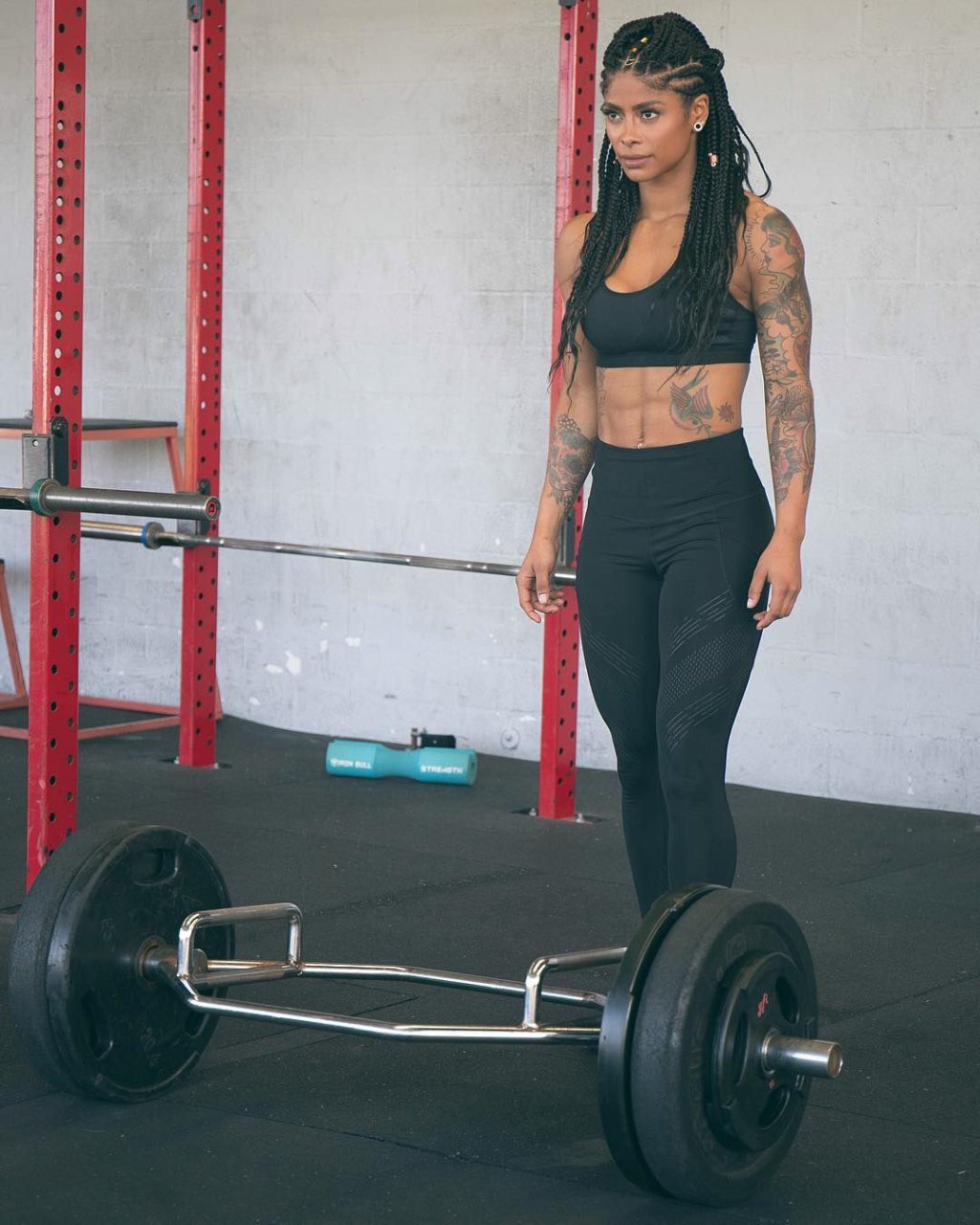 Well-known fitness trainer Massy Arias always finds time for her training. 