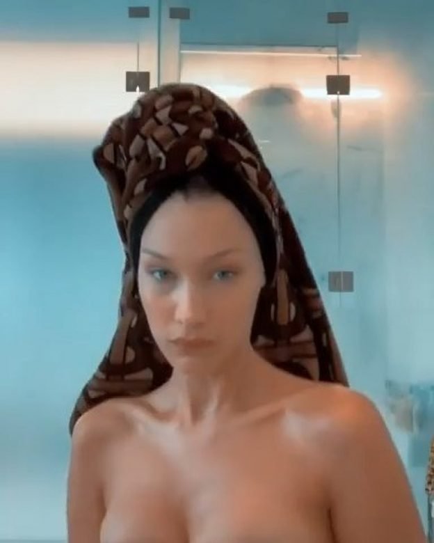 Bella Hadid Topless 4 Pics Video Thefappening 6579