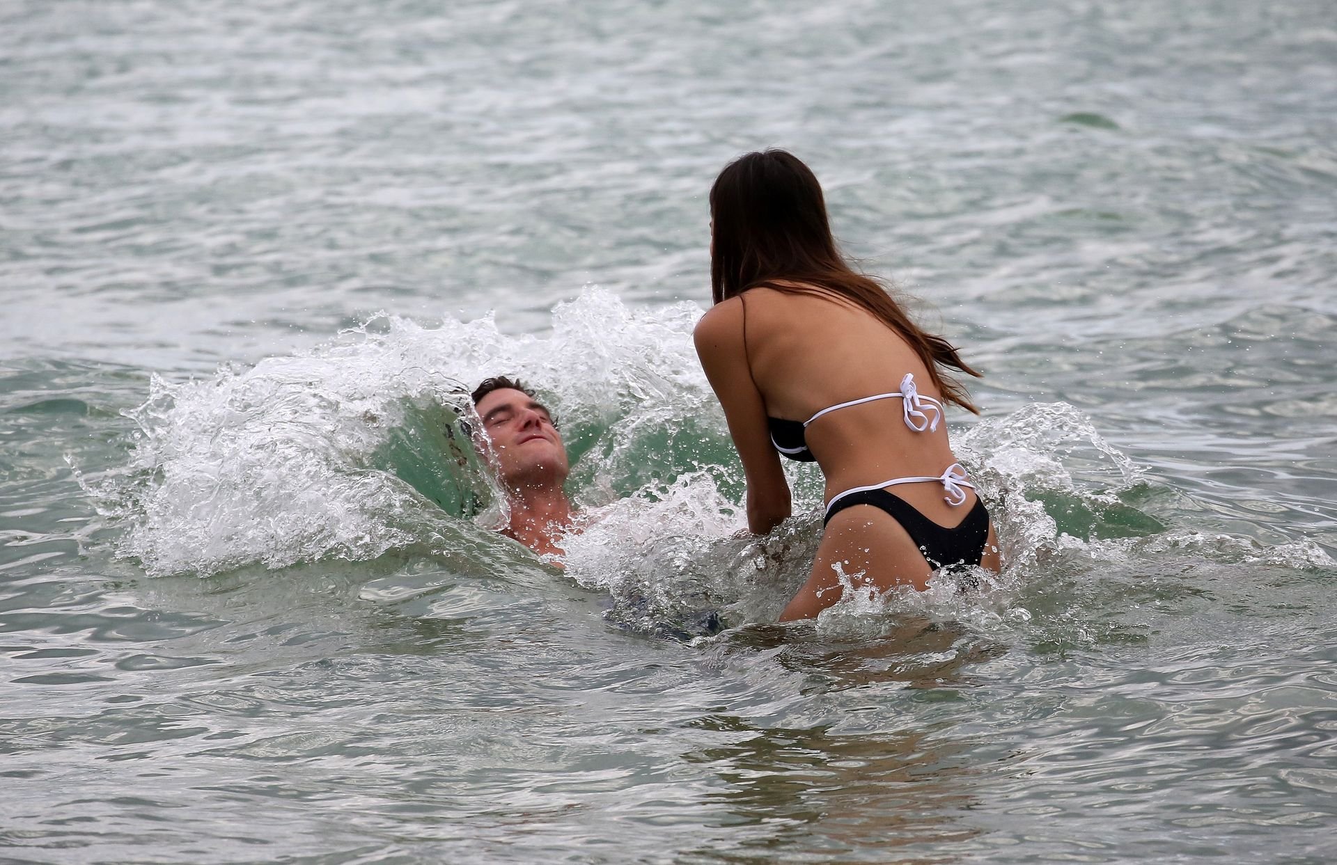 Sports Illustrated model Kelsey Merritt and her Olympian boyfriend Conor Dw...