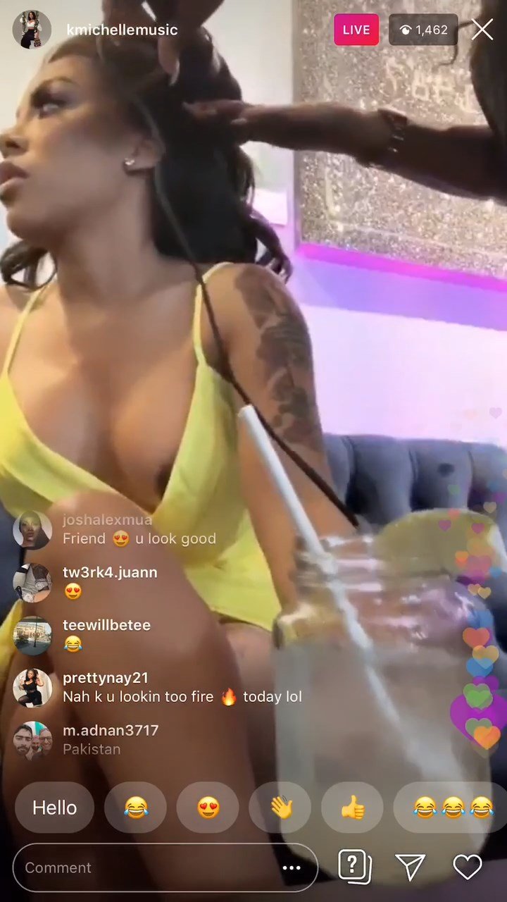 Nipple slip instagram live