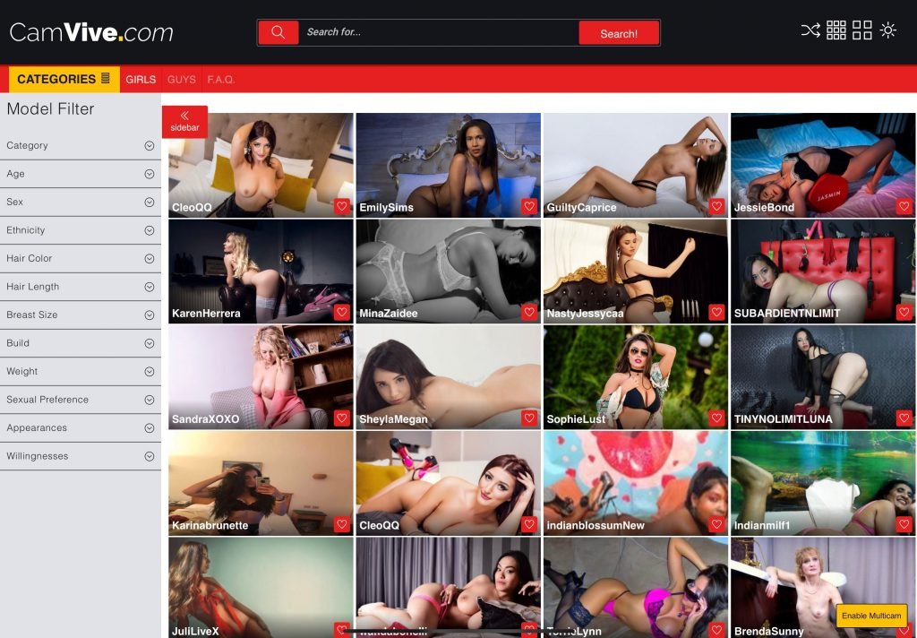 Showing The Best Cams From The Best Cam Sites