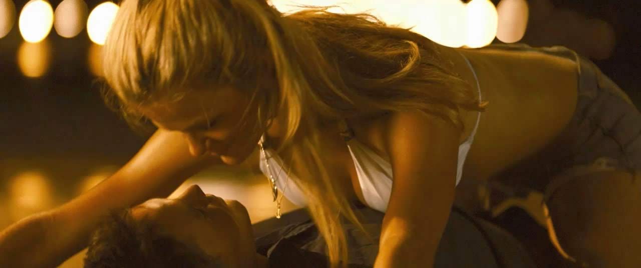 Here’s a great Brooklyn Decker scene, a hot kiss with a guy on the beach! 