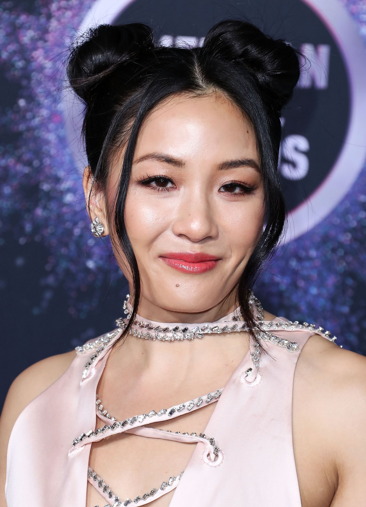 Braless Constance Wu was photographed on the red carpet at the American Mus...