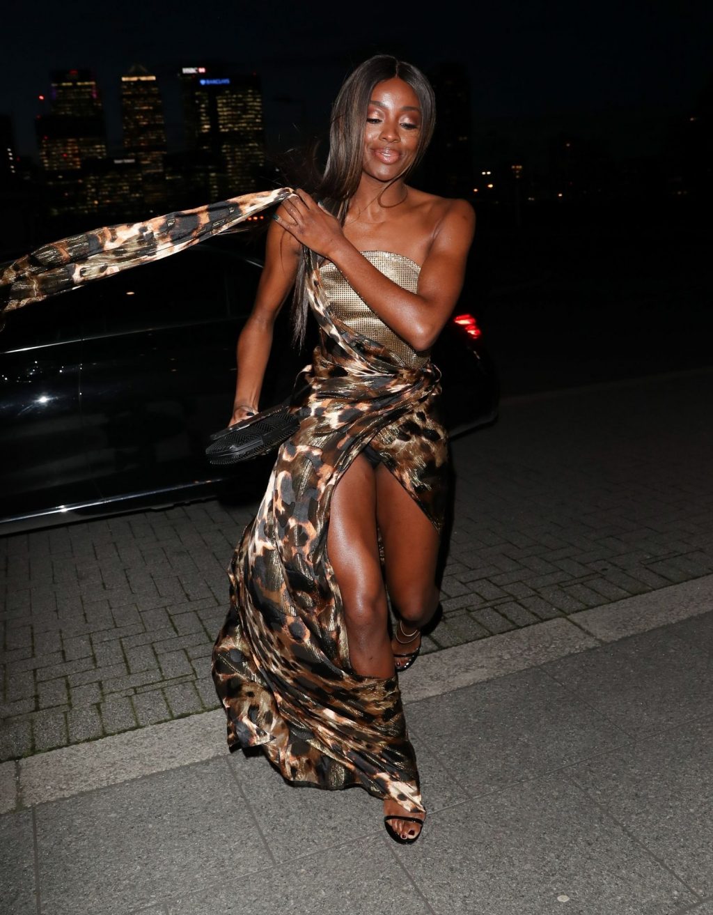 AJ Odudu Flashes Underwear in London (11 Photos) .