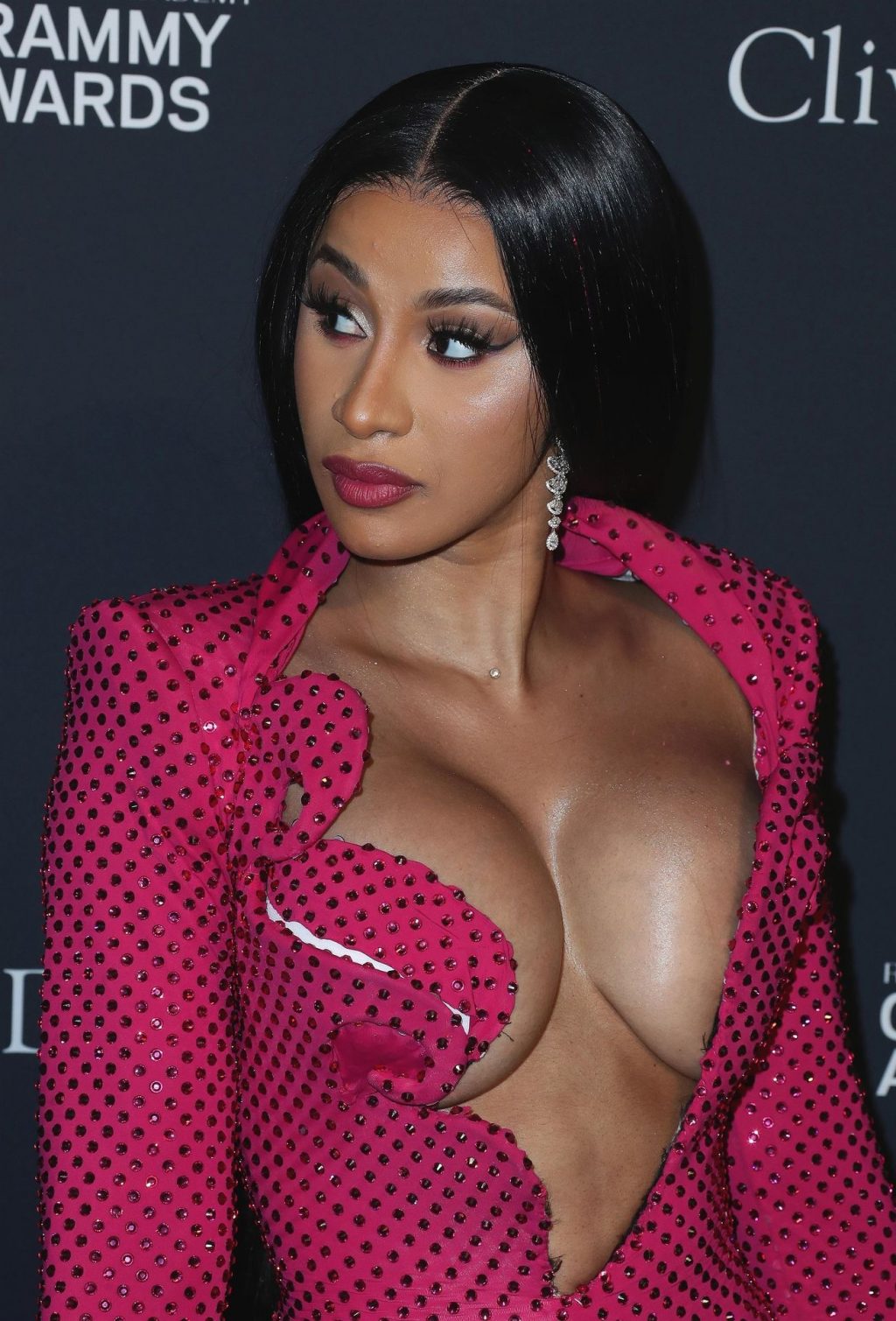 Offset Covers Cardi B’s Boobs to Avoid Wardrobe Malfunction at Clive Davis Pre-Grammy Party (114 Photos)