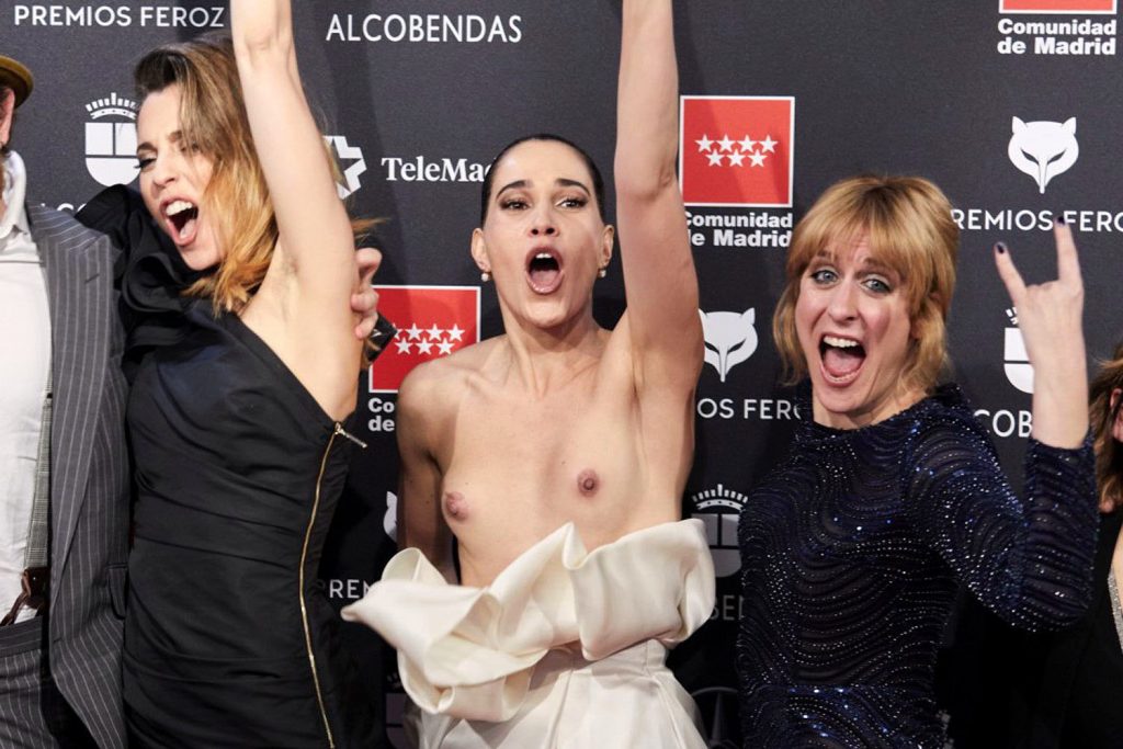 Celia Freijeiro Goes Nude on the Red Carpet (3 Photos)